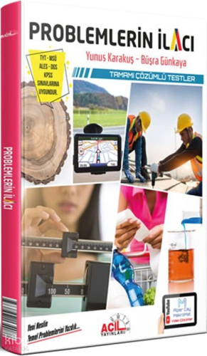 Acil Yayınları YKS TYT MSÜ KPSS Problemlerin İlacı Tamamı Çözümlü Test