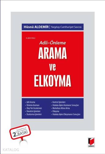 Adli - Önleme : Arama ve Elkoyma
