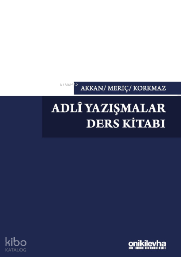 Adli Yazışmalar Ders Kitabı | Mine Akkan | On İki Levha Yayıncılık