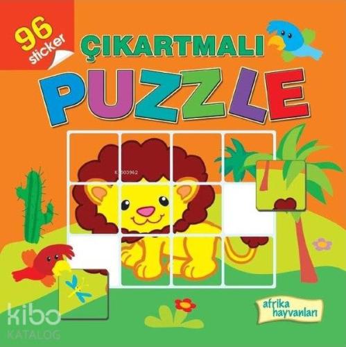 Afrika Hayvanları - Çıkartmalı Puzzle | Kolektif | Koloni Çocuk