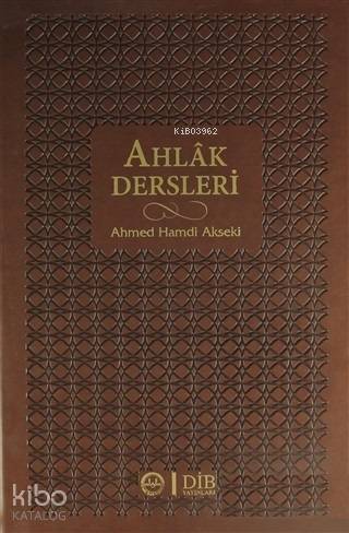 Ahlak Dersleri (Ciltli)
