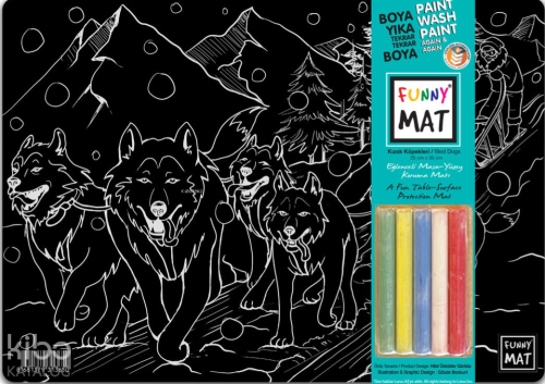 Akademi Çocuk Funny Mat Black (Tebeşirli) - Kızak Köpekleri | Kolektif