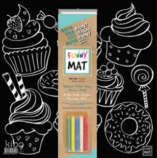 Akademi Çocuk - Funny Mat  Black (Tebeşirli ) Tatlı Tatlı - YENİ