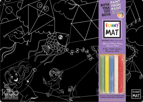 Akademi Çocuk Funny Mat Black (Tebeşirli) - Uçurtmalar