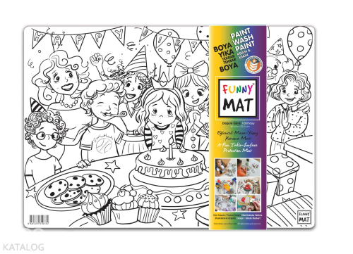Akademi Çocuk Funny Mat - Doğum Günü | Kolektif | Akademi Çocuk