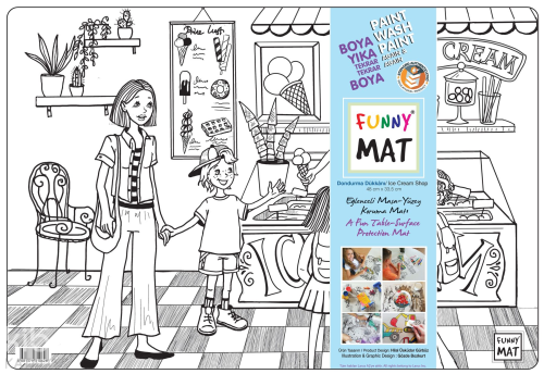 Akademi Çocuk Funny Mat - Dondurma Dükkanı | Kolektif | Akademi Çocuk