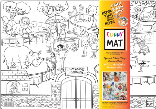 Akademi Çocuk Funny Mat - Hayvanat Bahçesi | Kolektif | Akademi Çocuk