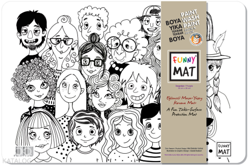 Akademi Çocuk Funny Mat - İnsanlar | Kolektif | Akademi Çocuk (Kırtasi