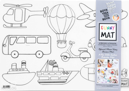 Akademi Çocuk Funny Mat - İş Makineleri ve Taşıtlar