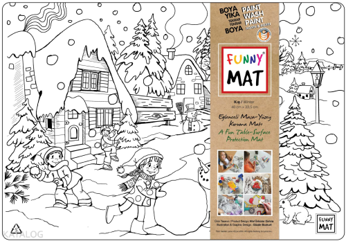 Akademi Çocuk Funny Mat - Kış (%95 Geri Dönüşümlü)