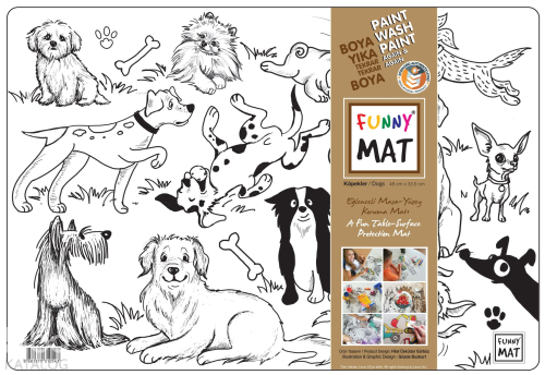 Akademi Çocuk Funny Mat - Köpekler | Kolektif | Akademi Çocuk