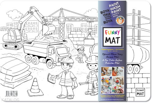 Akademi Çocuk Funny Mat - Küçük İnşaaatçılar | Kolektif | Akademi Çocu