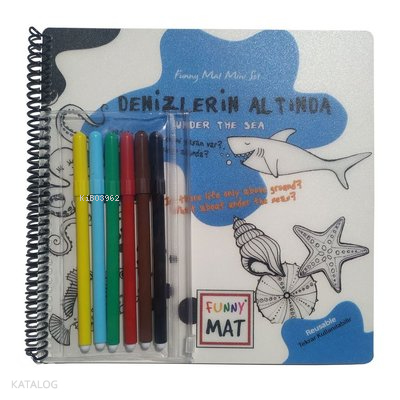 Akademi Çocuk-Funny Mat - MİNİ SET - DENİZLERİN ALTINDA (KALEMLİ)