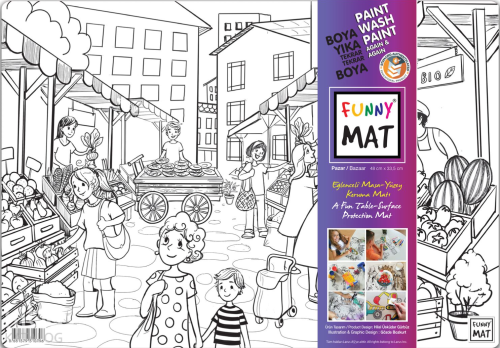 Akademi Çocuk Funny Mat - Pazar | Kolektif | Akademi Çocuk