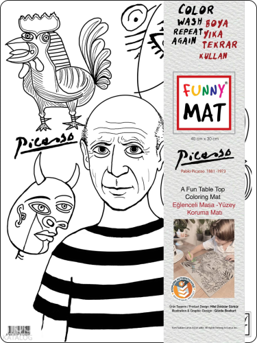 Akademi Çocuk Funny Mat - Picasso