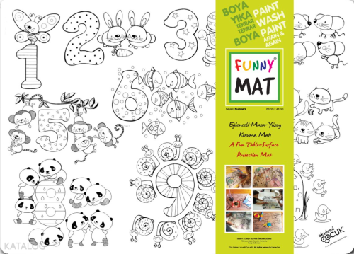 Akademi Çocuk Funny Mat - Sayılar