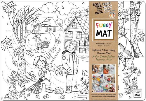 Akademi Çocuk Funny Mat -  Sonbahar (%95 Geri Dönüşümlü) | Kolektif | 