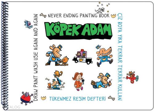 Akademi Çocuk - Funny Mat Tükenmez Resim Defteri;Köpek Adam 1