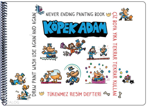 Akademi Çocuk - Funny Mat Tükenmez Resim Defteri;Köpek Adam 2