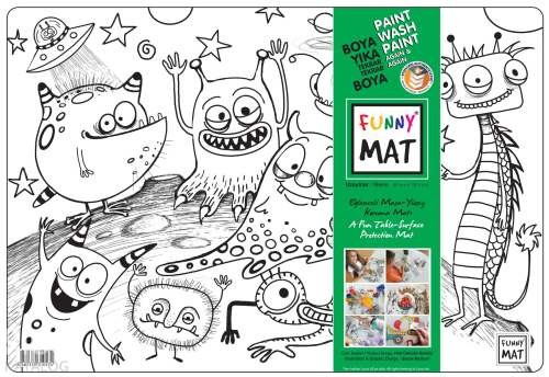 Akademi Çocuk Funny Mat - Uzaylılar