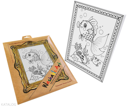 Akademi Çocuk Funny Mat - Washable Art - Balık | Kolektif | Akademi Ço