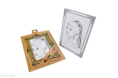 Akademi Çocuk Funny Mat - Washable Art - Johannes Vermeer - Girl with 