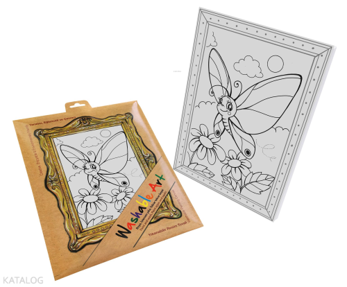 Akademi Çocuk Funny Mat - Washable Art - Kelebek | Kolektif | Akademi 