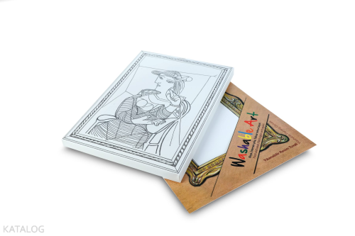 Akademi Çocuk Funny Mat - Washable Art - Pablo Picasso - Seated Woman 