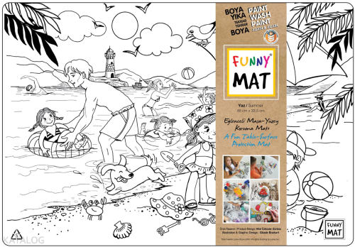 Akademi Çocuk Funny Mat - Yaz (%95 Geri Dönüşümlü)