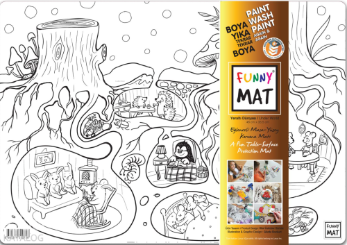 Akademi Çocuk Funny Mat - Yer Altı Dünyası | Kolektif | Akademi Çocuk