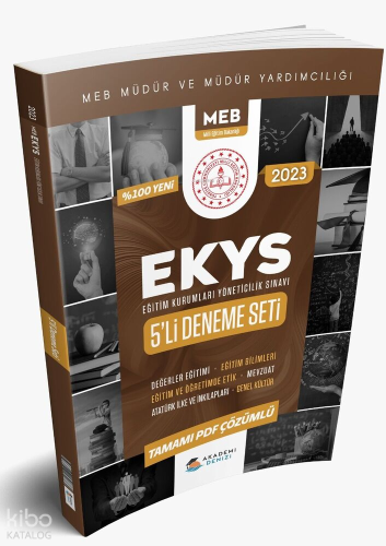 Akademi Denizi 2023 EKYS MEB Müdür ve Müdür Yardımcılığı 5 li Deneme |