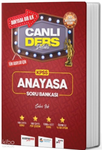 Akademi Denizi 2024 KPSS Anayasa Canlı Ders Destekli Soru Bankası