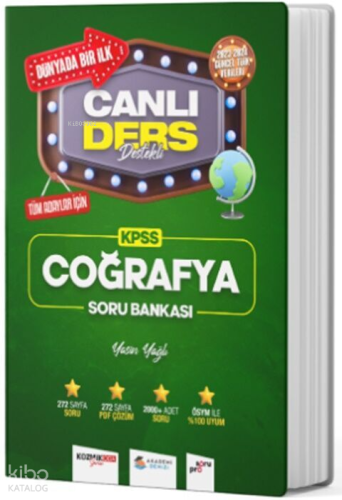 Akademi Denizi 2024 KPSS Coğrafya Canlı Ders Destekli Soru Bankası | Y