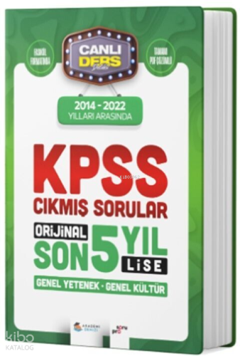 Akademi Denizi 2024 KPSS Lise GYGK Son 5 Yıl Çıkmış Sorular