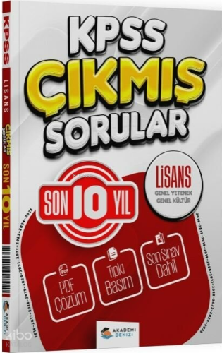 Akademi Denizi 2026 KPSS Genel Yetenek Genel Kültür Çıkmış Sorular Son