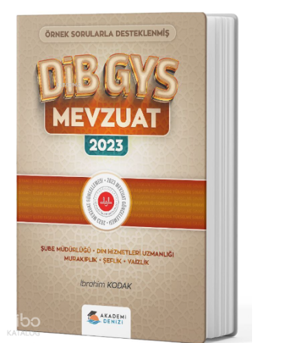 Akademi Denizi GYS DİB Mevzuat Şube Müdürlüğü