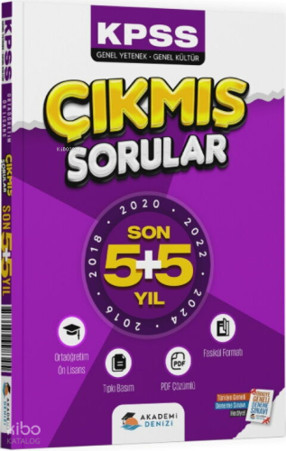 Akademi Denizi KPSS Genel Kültür Genel Yetenek Lise Önlisans Son 5 + 5
