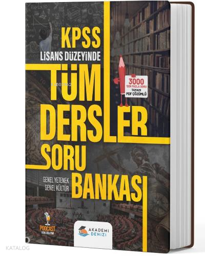 Akademi Denizi KPSS Genel Yetenek Genel Kültür Tüm Dersler Soru Bankası