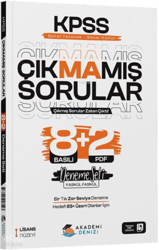 Akademi Denizi KPSS GYGK Çıkmamış Sorular 8+2 Deneme Seti | Kolektif |