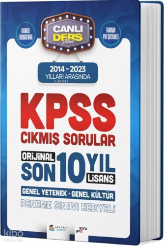 Akademi Denizi KPSS Lisans Genel Kültür Genel Yetenek Son 10 Yıl Çıkmış Sorular