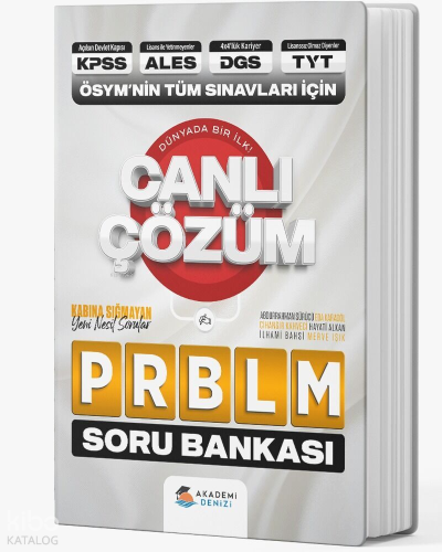 Akademi Denizi KPSS TYT DGS TYT ÖSYM NİN Tüm Sınavları İçin Problem So