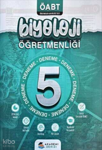 Akademi Denizi ÖABT Biyoloji Öğretmenliği 5 Deneme | Kolektif | Akadem