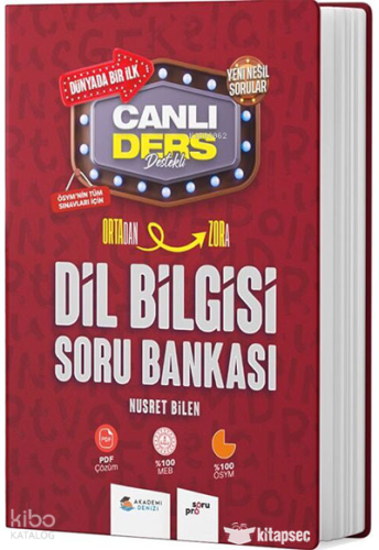 Akademi Denizi Yayıncılık KPSS Dil Bilgisi Ortadan Zora Canlı Ders Sor