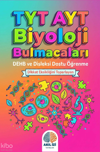 Akıl İzi Yayınları TYT-AYT Biyoloji Bulmacaları;Dehb ve Disleksi Dostu
