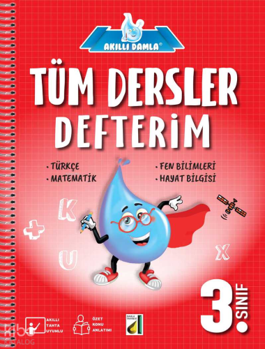 Akıllı Damla Tüm Dersler Defterim (3. Sınıf) | Kolektif | Damla Eğitim