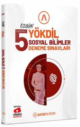 Akın Dil Eğitim YÖKDİL Sosyal Bilimler Özgün 5 Deneme Çözümlü | Kolekt