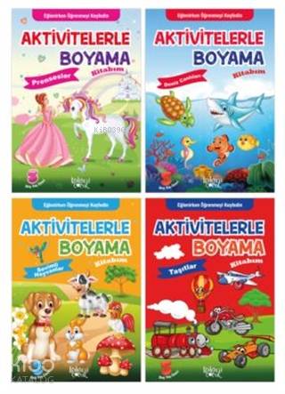 Aktivitelerle Boyama Kitabım Seti (4 Kitap) | Kolektif | Koloni Çocuk