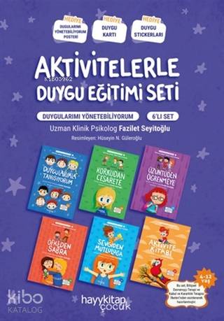 Aktivitelerle Duygu Eğitimi Seti (6 Kitap Takım)