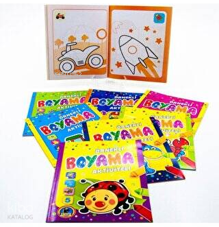 Aktiviteli Örnekli Boyama Kitabı 8 Kitap Takım | Kolektif | Karatay Ya