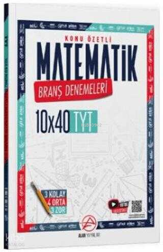 Alan Yayınları TYT Matematik Konu Özetli 10 x 40 Branş Denemeleri | Ko